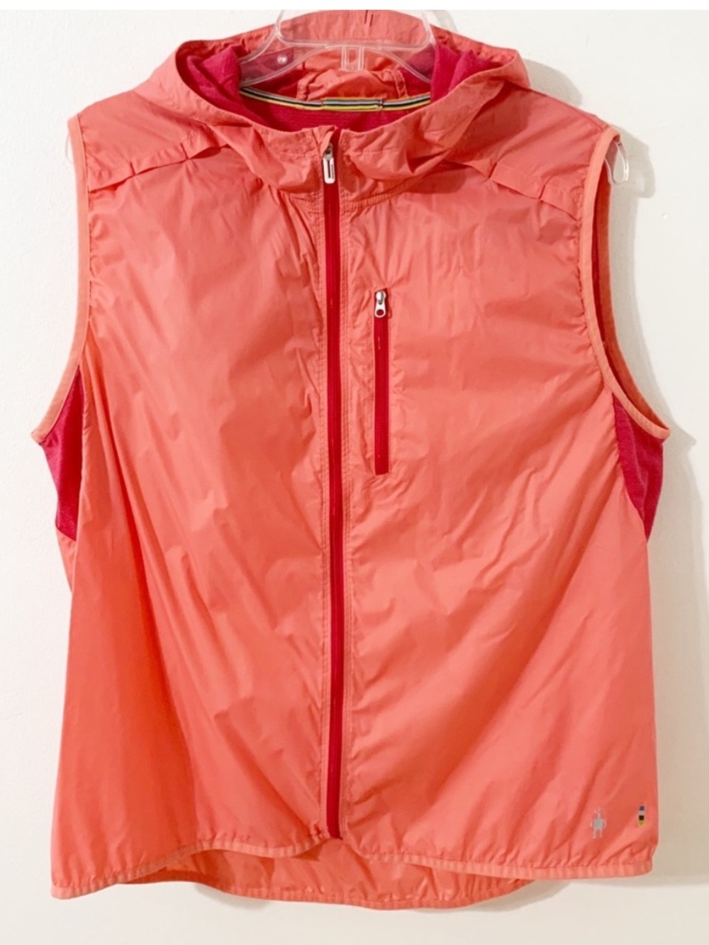 Smartwool Merino Sport Ultra Light Nylon Hood Vest Womens Size Medium
